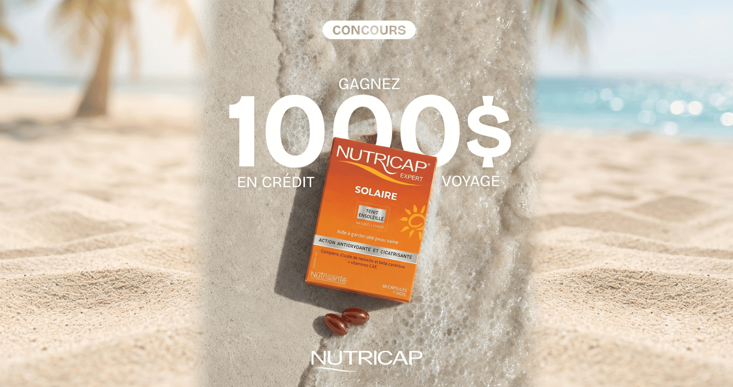 Concours Nutricap Canada : crédit voyage de 1 000 $