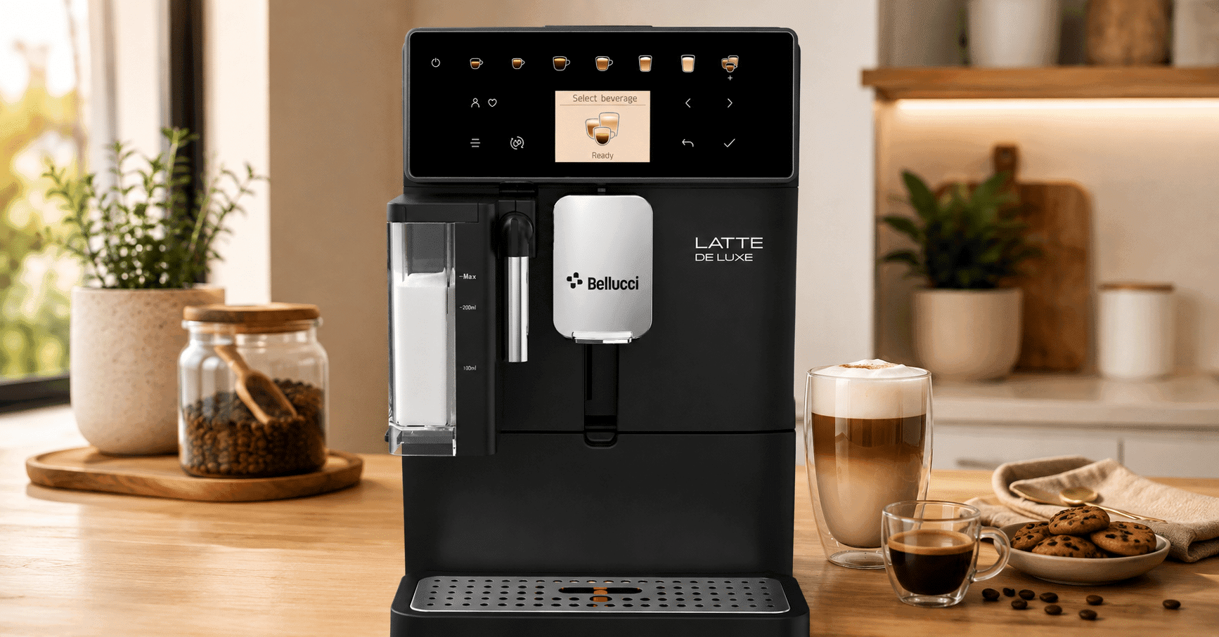 Tentez de gagner une machine Bellucci Latte Deluxe et 1 kg de café