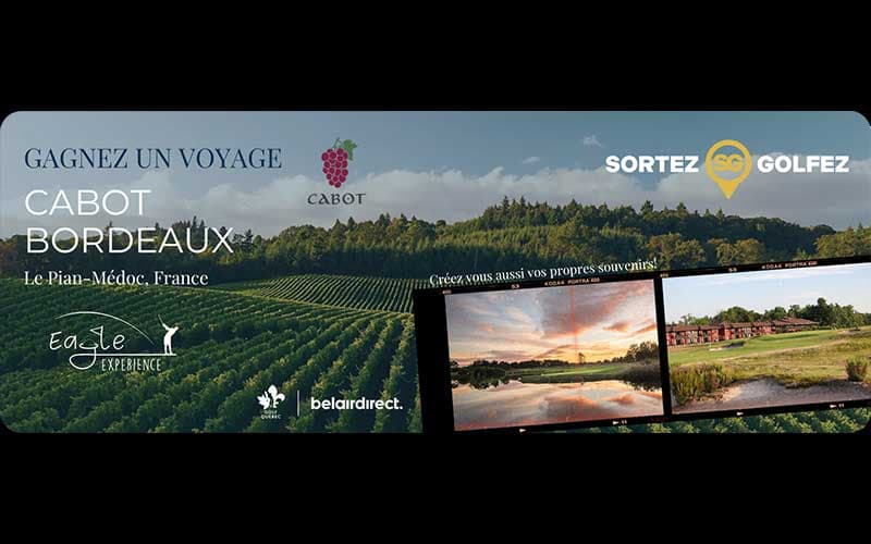 Gagnez un séjour de golf inoubliable en France avec Golf Québec