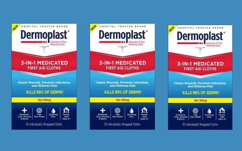 Essayez Gratuitement les Lingettes Médicamenteuses Dermoplast 3 en 1