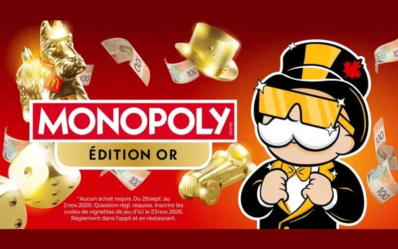 Participez au Monopoly McDo et courez la chance de conduire un Nissan Kicks SV Privilège !