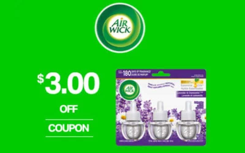 Profitez de 3 $ de rabais sur les recharges Air Wick pour votre diffuseur électrique