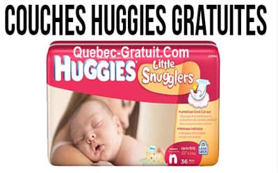 Profitez d'échantillons gratuits de couches et lingettes Huggies pour votre nouveau-né