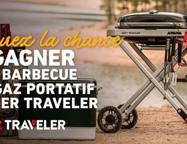 Concours WEBER : Un Barbecue au gaz portatif Weber Traveler à remporter