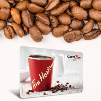 Une carte cadeau Tim Hortons OFFERTE