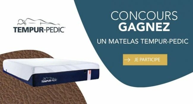 Un matelas Tempur Pedic  OFFERT (3899,99$)