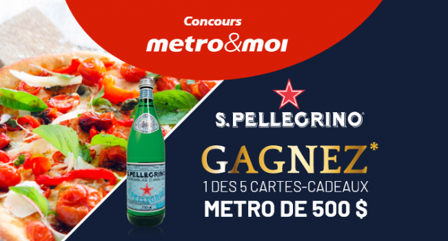 CINQ cartes cadeaux épicerie Metro de 500$ chacune OFFERTE