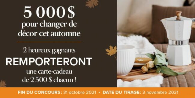 Tentez de gagner 5000$ en carte cadeaux Linen Chest