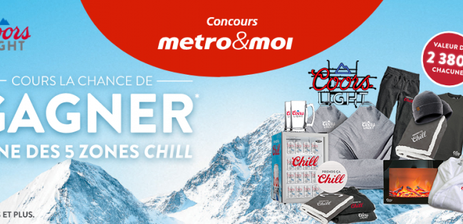 Tentez de gagner Quinze  FRIGOS Dandy plus Cinq zones Chill Coors Light