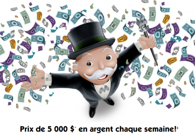 5000$ en argent chaque semaine à gagner