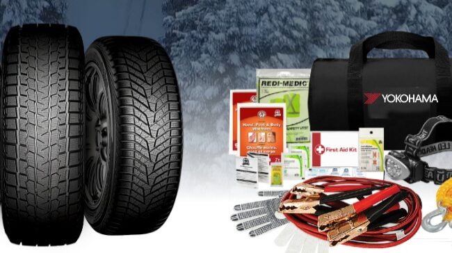 Remportez un ensemble de pneus d’hiver Yokohama Tires + 4 Kits de sécurité