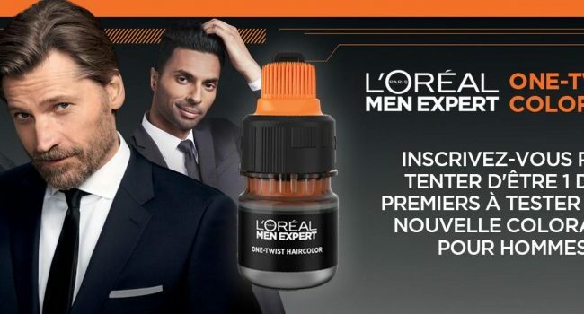 Recevez la nouvelle coloration One Twist de l’Oréal Men Expert gratuitement