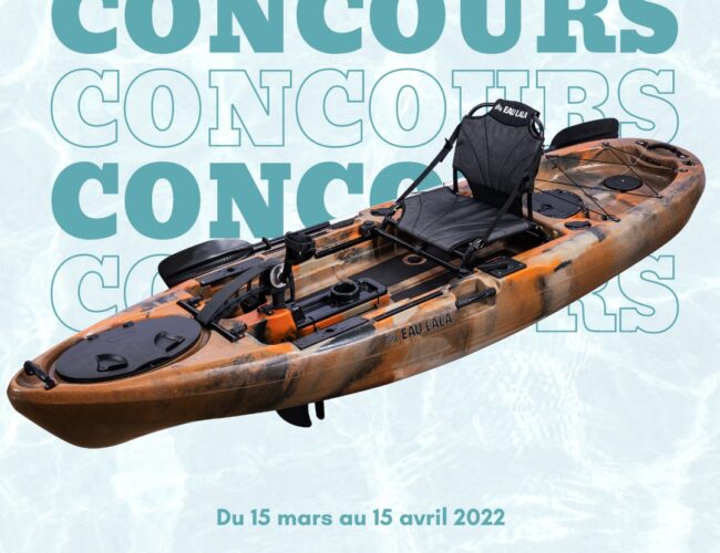 Un bateau Kayak à pédales de  la couleur de votre choix ( 1599$) Offert