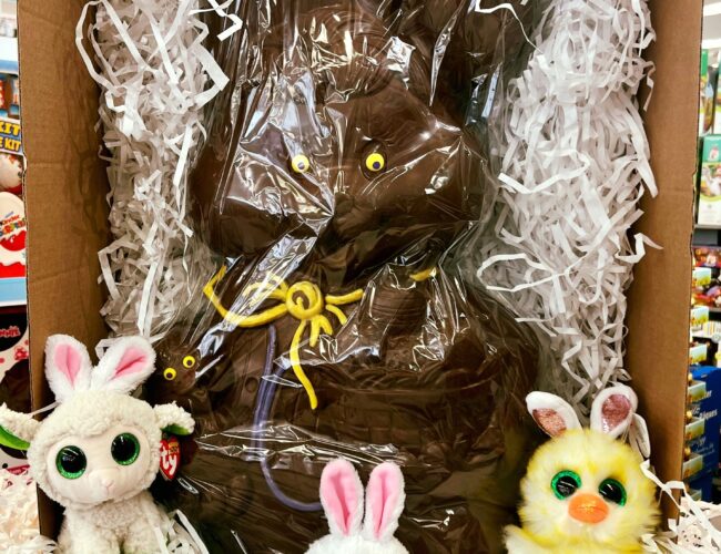 Un immense lapin en chocolat de 5000 grammes à gagner