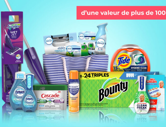 Un panier P&G pour le ménage du printemps (100$) à gagner