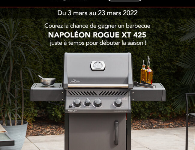 Tentez de gagner un BBQ Napoléon Rogue XT 425 de 949$