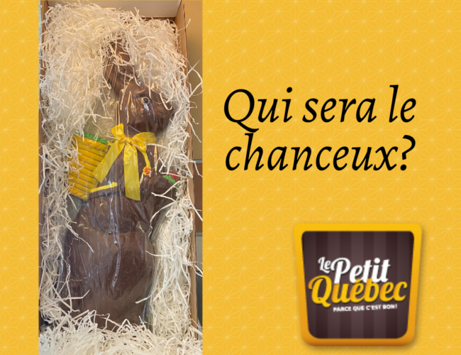 Gagnez un beau et géant lapin de Pâques en chocolat