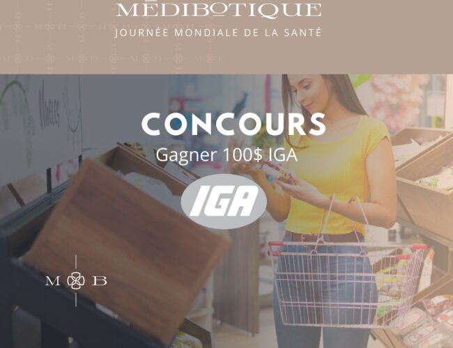 Tentez de gagner un carte cadeau épicerie IGA de 100$