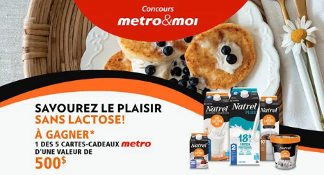 Concours Metro: Gagnez CINQ cartes cadeaux Metro de 500$ chacune