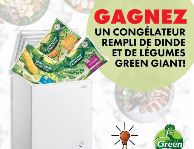 Concours Canadian Turkey: Gagnez Trois congélateur remplis de légumes Green Giant et de dindon