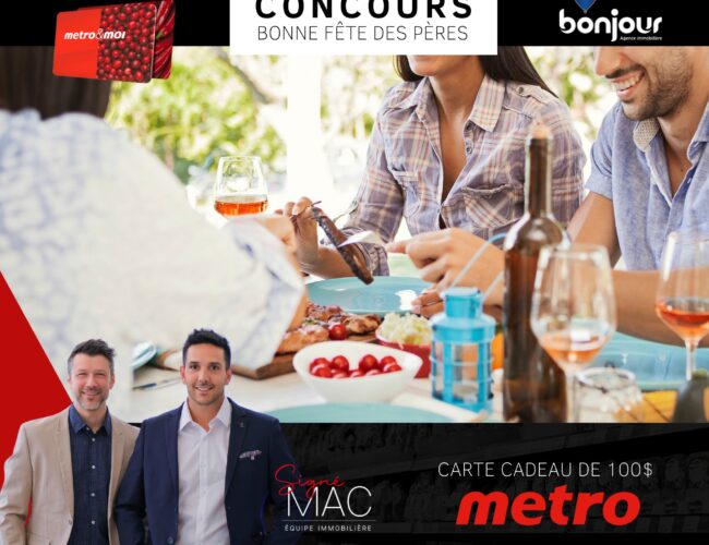 Concours Metro: Gagnez une carte cadeau épicerie Metro de 100$