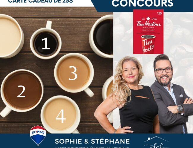 Tentez de gagner une carte cadeau Tim Hortons