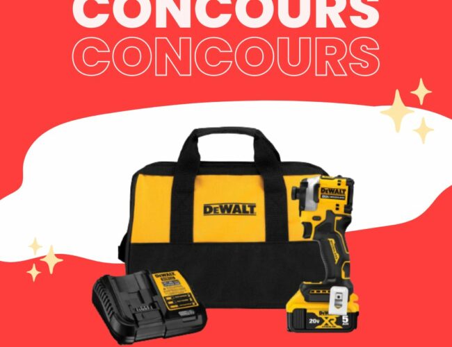 Remportez une visseuse à percussion DEWALT