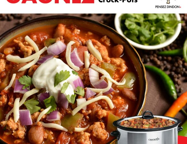 Concours Canadian Turkey: Remportez un des 3 Crock-Pots