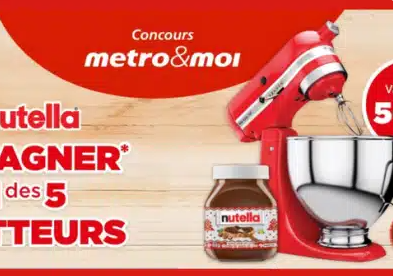 Jeu concours Metro: Tentez de gagner 1 des batteurs de 500$