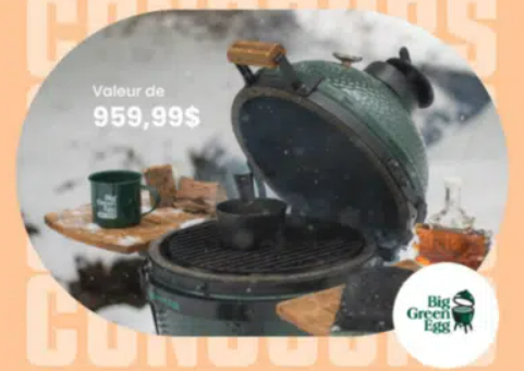 Jeu concours Tanguay: Remportez un barbecue Big Green EGG de 959$