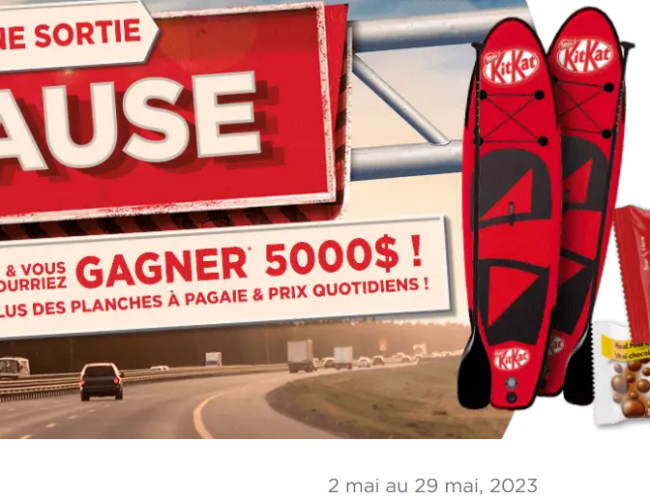 Jeu concours Couche-Tard : Remportez 2800 barres Nestlé, 1 prix en argent de 5000$ et +