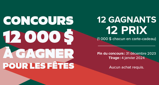 Concours Linen Chest : Gagnez 12 000 $ pour les fêtes !