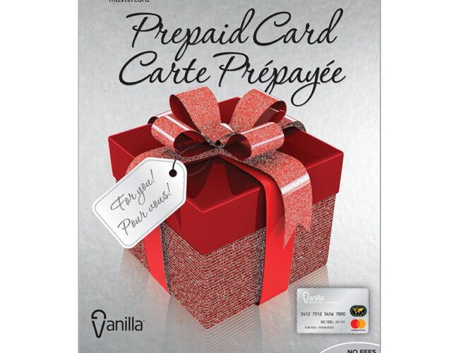 Participez au concours et ayez la chance de gagner une carte prépayée Mastercard d’une valeur de 50$ !