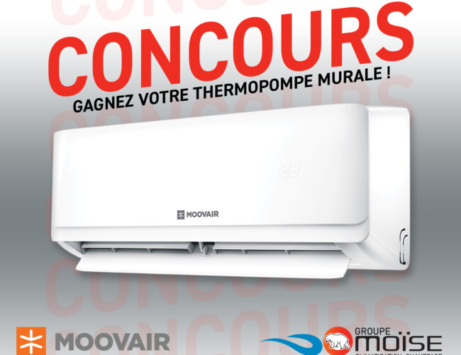 Concours : Gagnez une thermopompe murale dernier cri.