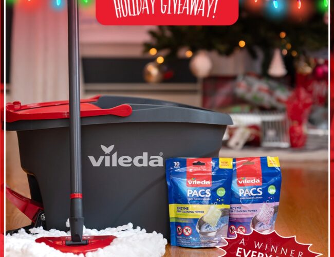 Participez au concours et tentez de remporter plusieurs ensembles cadeaux Vileda !