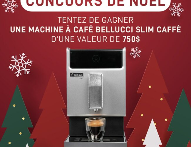 Concours exclusif : Remportez une machine à café Slim Caffè de Bellucci d’une valeur de 750 $