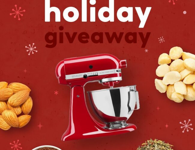 Concours : Gagnez un batteur sur socle KitchenAid, un mélange de fruits secs, et bien plus encore !