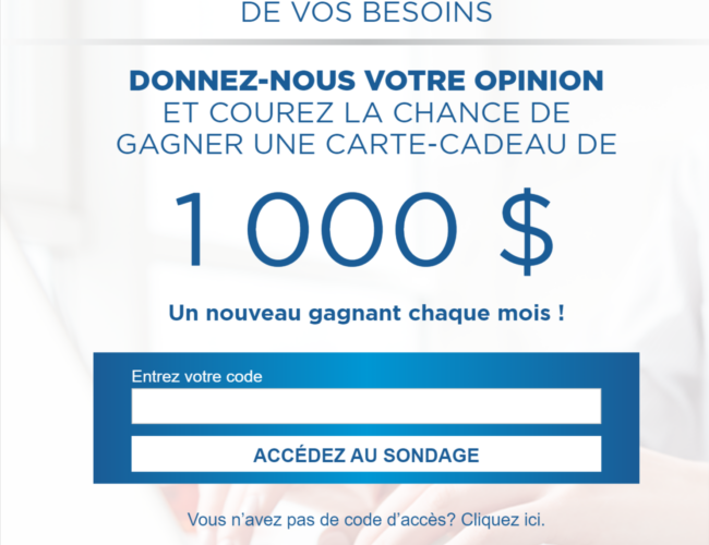 Concours : Gagnez une carte-cadeau Jean Coutu de 1000$ chaque mois.