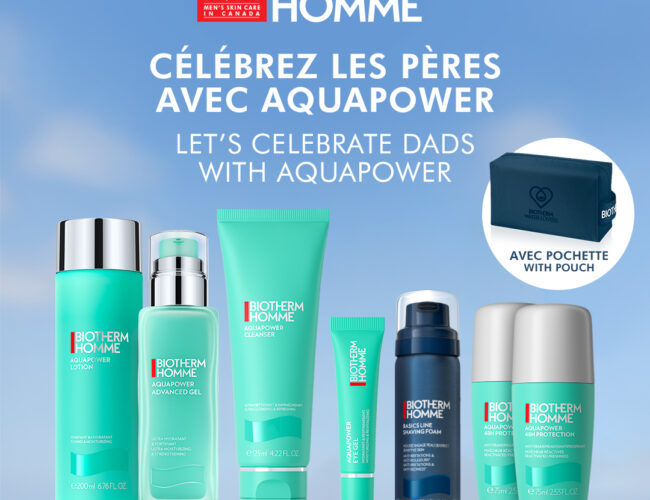 Participez au Concours Jean Coutu pour Gagner une Routine de Soins Biotherm Homme Aquapower !