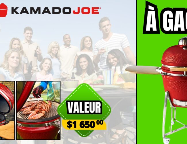 Concours « Mini carrière Mascouche » : Tentez de Gagner un BBQ Kamado Joe d’une Valeur de 1650$ !