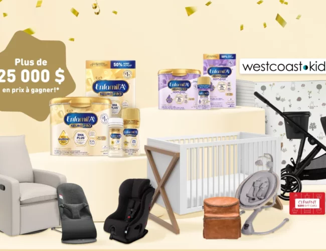 Grand Concours Enfamil: Gagnez un Approvisionnement Annuel et Plus de 25 000$ en Prix pour Nouveaux Parents!