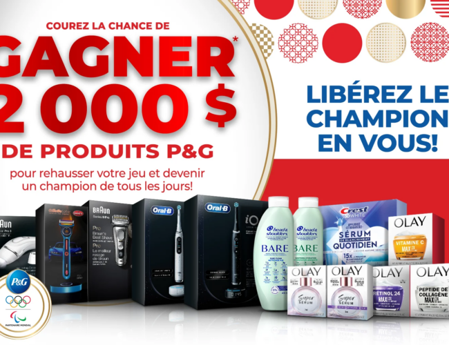 Concours P&G Redonne : Tentez de gagner un panier de produits d’une valeur de 2000$