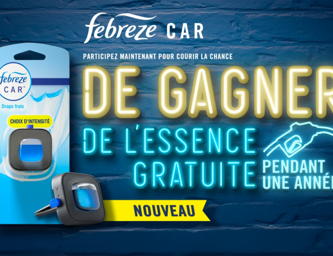 Concours P&G Redonne : Gagnez une Année d’Essence Gratuite