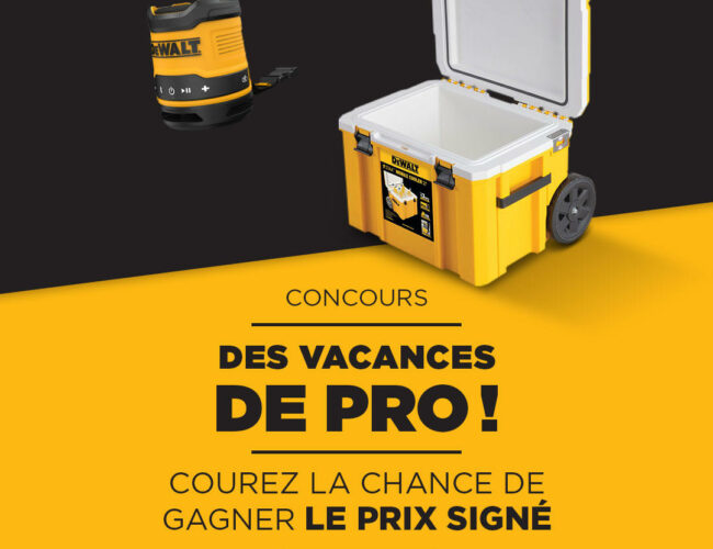 Grand Concours BMR : Gagnez une Glacière et un Haut-Parleur Dewalt