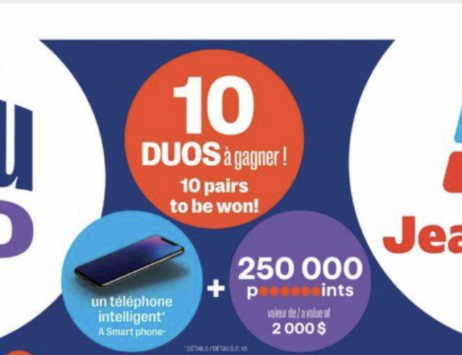 Grand Concours Jean Coutu : Remportez un smartphone et 250 000 points!