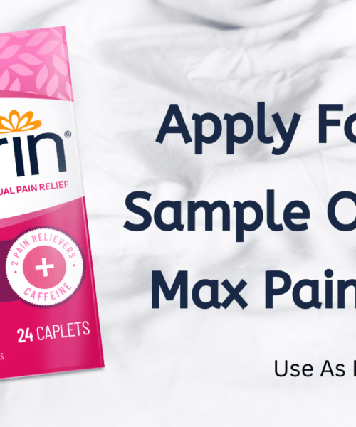 Échantillons gratuits de Pamprin Max Pain + Energy