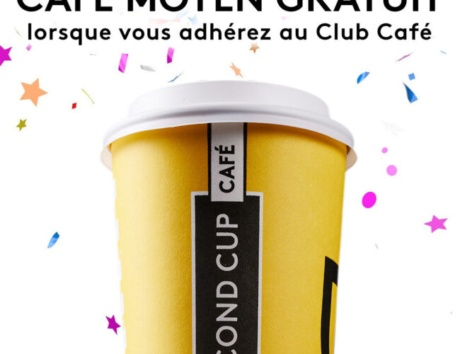 Profitez d’un Café Gratuit chez Second Cup Canada !