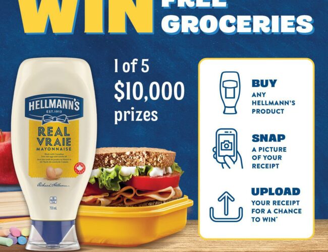 Participez au concours Hellmann’s et gagnez une épicerie gratuite de 10 000 $ !