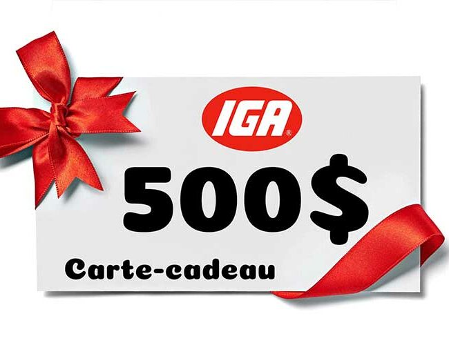 Participez au concours Les Fraîches du Québec et gagnez une épicerie IGA de 500 $ !