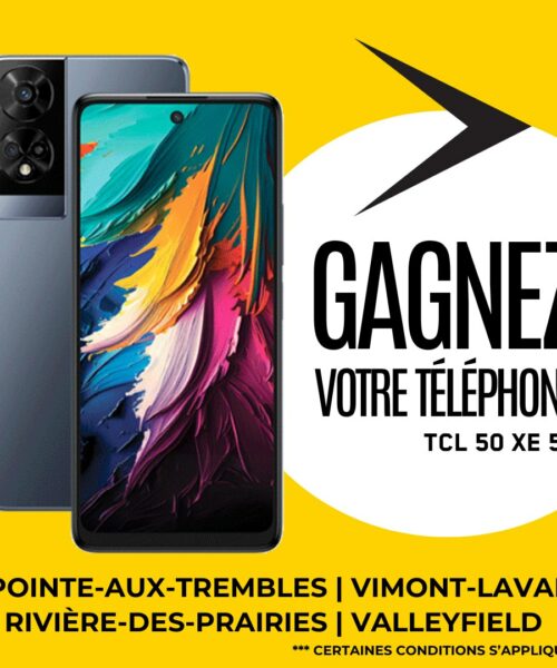 Gagnez un Téléphone Intelligent TCL 50 XE 5G avec Vidéotron RDP – PAT ! 📱